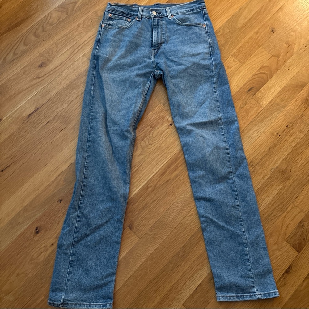 Levi's 32w x 34l Blue Denim 505 Jeans - Picture 9 of 10